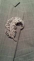 feather lapel pins