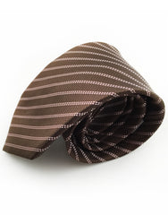 brown and pink necktie