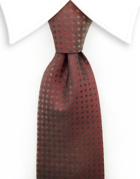Terracotta Brick Red Tie