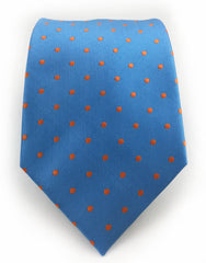 baby blue & orange tie
