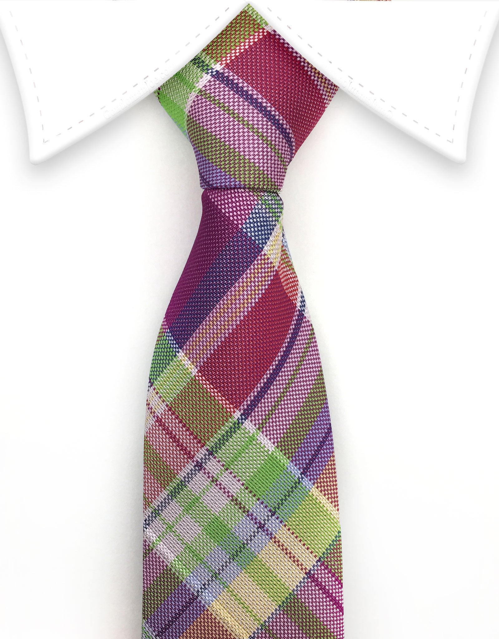 Boy's Purple Plaid Tie