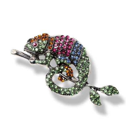 Colorful Chameleon Pin