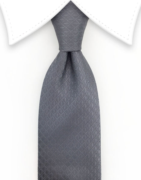 Gray Silk Necktie