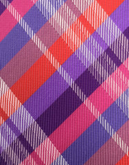 Purple, Pink & Red Tie - close up