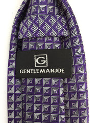 Gentleman Joe Purple and Silver Tie