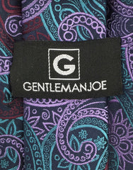 Gentleman Joe's purple teal burgundy tie