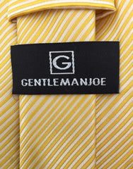 Gentleman Joe's big and tall yellow striped tie