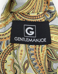 Gentleman Joe silver gold paisley tie