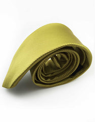 side view of green gold necktie