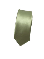Satin Light Sage Green Skinny Tie