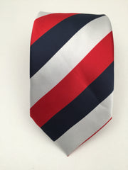 Red, Light Silver and Blue Tie – GentlemanJoe