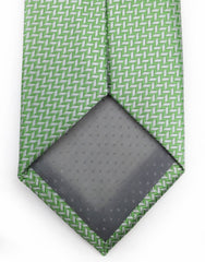 spearmint green & silver tie