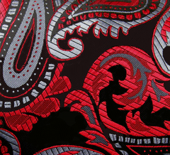 red paisley pocket square hanky