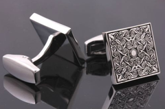 elegant silver cufflinks