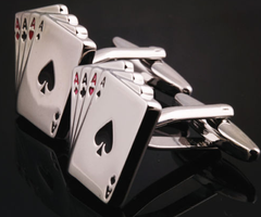 poker cufflink