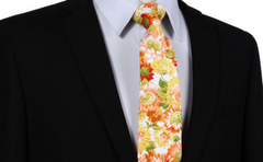 Yellow Floral Tie