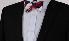 Red, White & Blue Self Tie Bow Tie