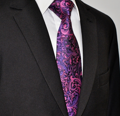 pink & purple necktie