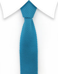 Turquoise Knitted Necktie