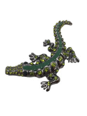Green Alligator Lapel Pin