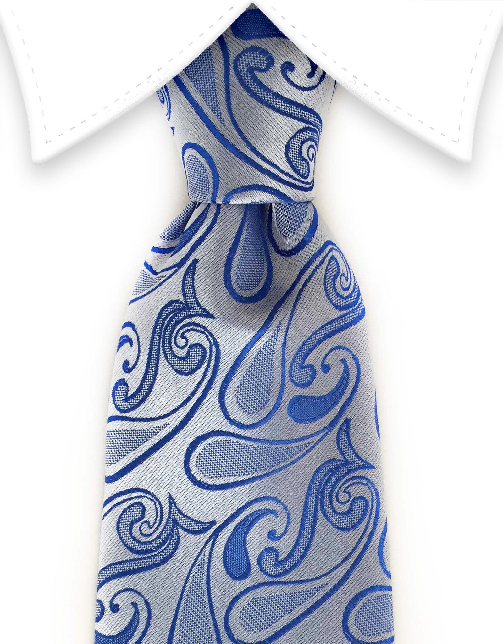 light blue paisley tie