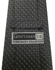 back of unique charcoal tie