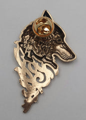 back of wolf pin