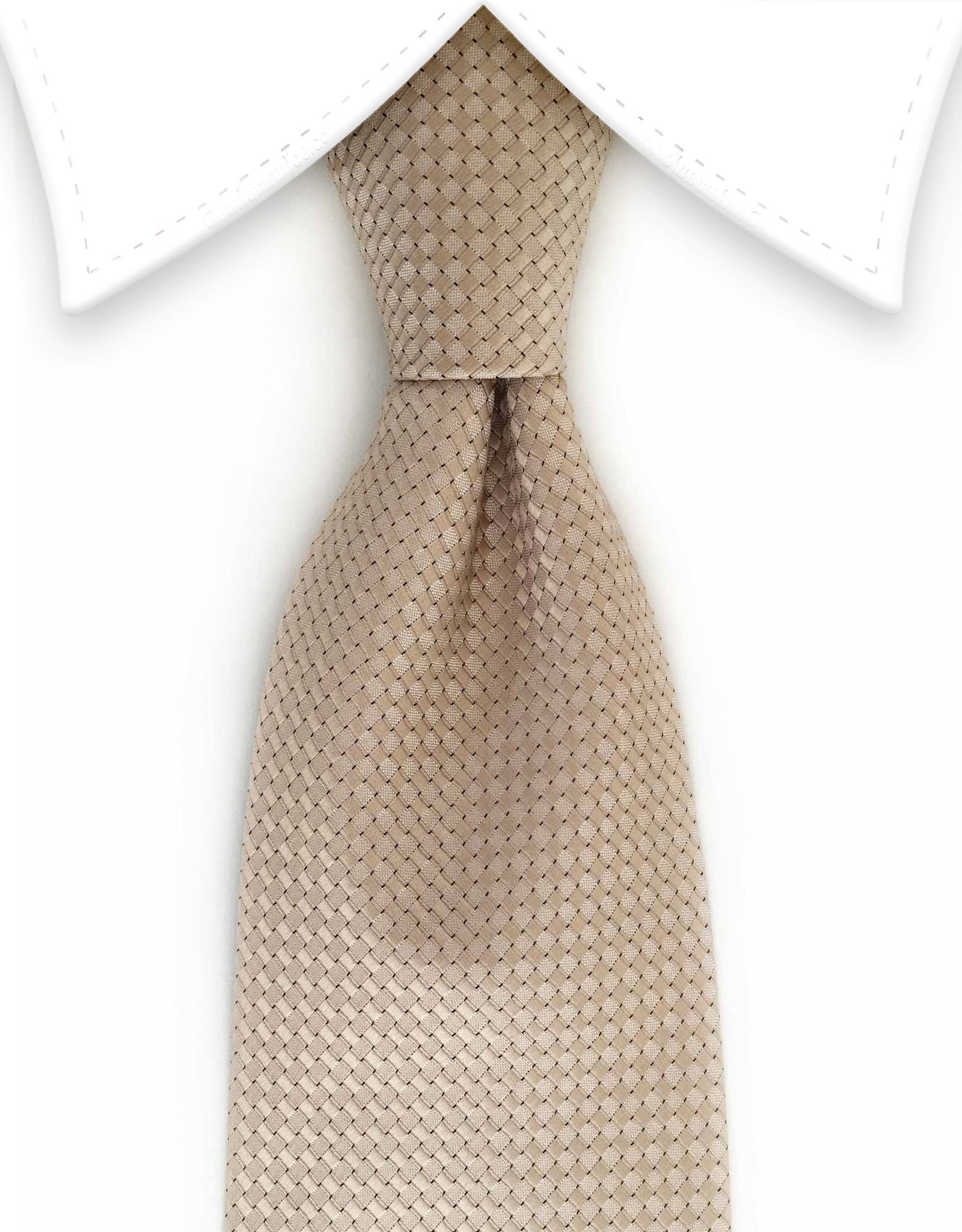 Shimmering Beige Necktie