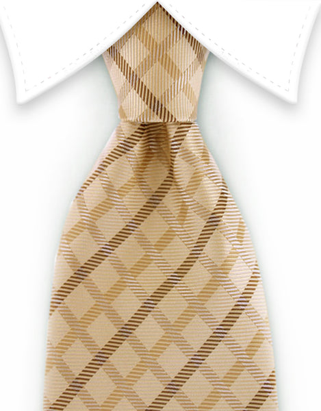 Gold Beige Necktie