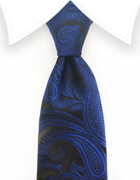 blue paisley tie