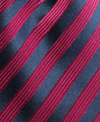 red & black striped tie swatch