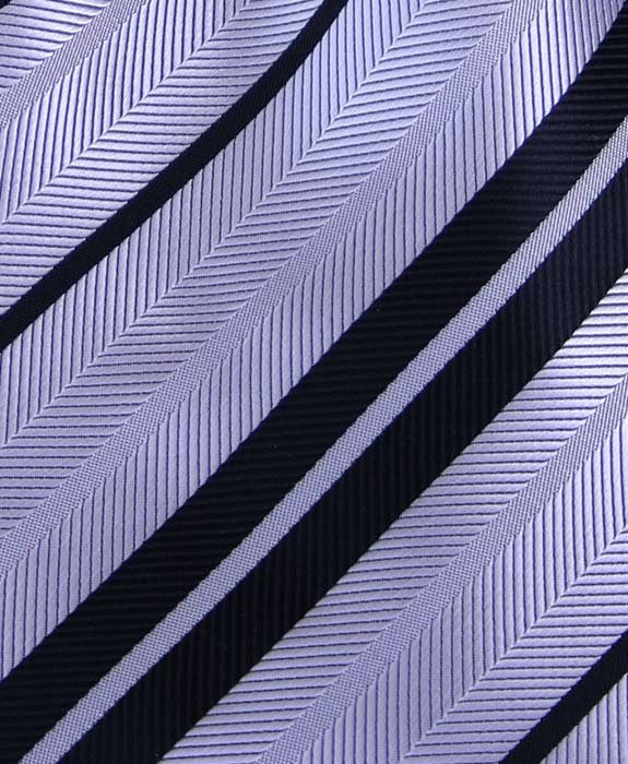 Silver Herringbone Tie with Black Stripes – GentlemanJoe