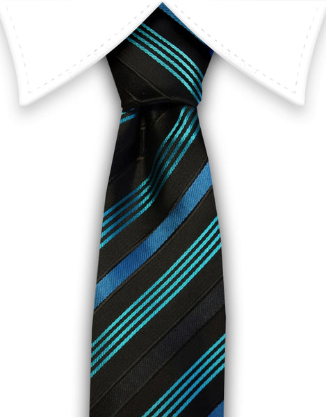 Snowflake Tie – Blue Mens Christmas Tie with White Snowflake Neck Tie also  Available as a Skinny Tie.