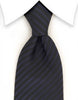 Black and navy blue stripe tie