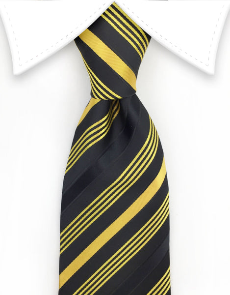 black and gold tie