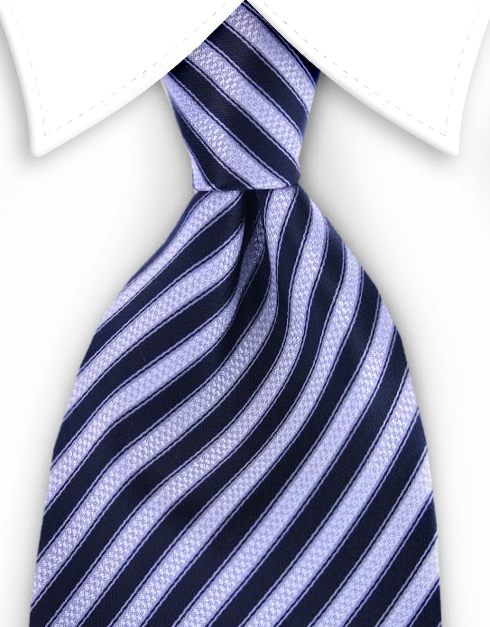 Black & Silver Striped Men
