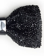 Black bead bowtie