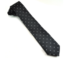 Black tie with little squares