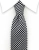 Black and White Knit Necktie