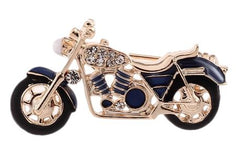 Red or Dark Blue Motorcycle Lapel Pin