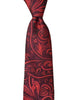 Black and Red Floral Necktie