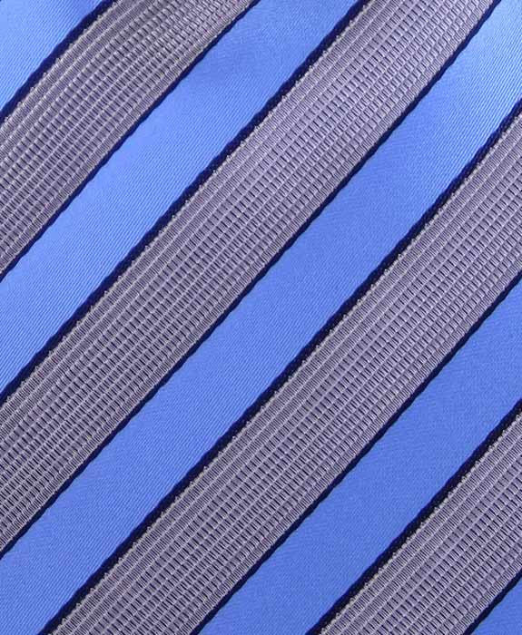 Light Blue & Silver Striped Tie – GentlemanJoe