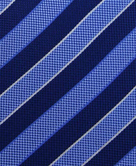 blue striped tie closeup