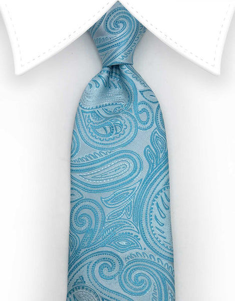 turquoise paisley tie