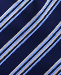 Navy Blue, Light Blue & Yellow Striped 4