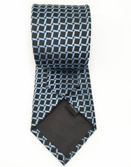 black and sky blue tie