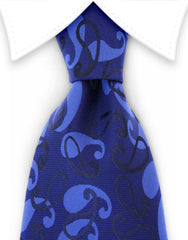 Navy Blue paisley tie