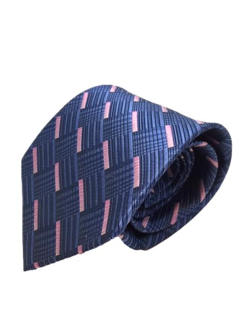 Navy Blue and Pink Geometric Men's Tie – GentlemanJoe