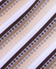 Brown & White Necktie - XL
