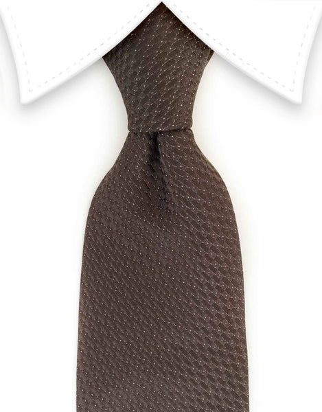 Chocolate brown necktie